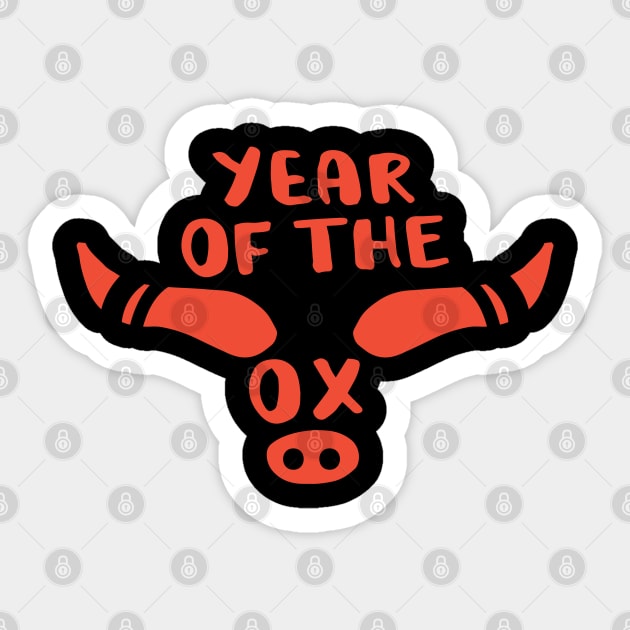 Ox Sticker by Gunes Ozcan